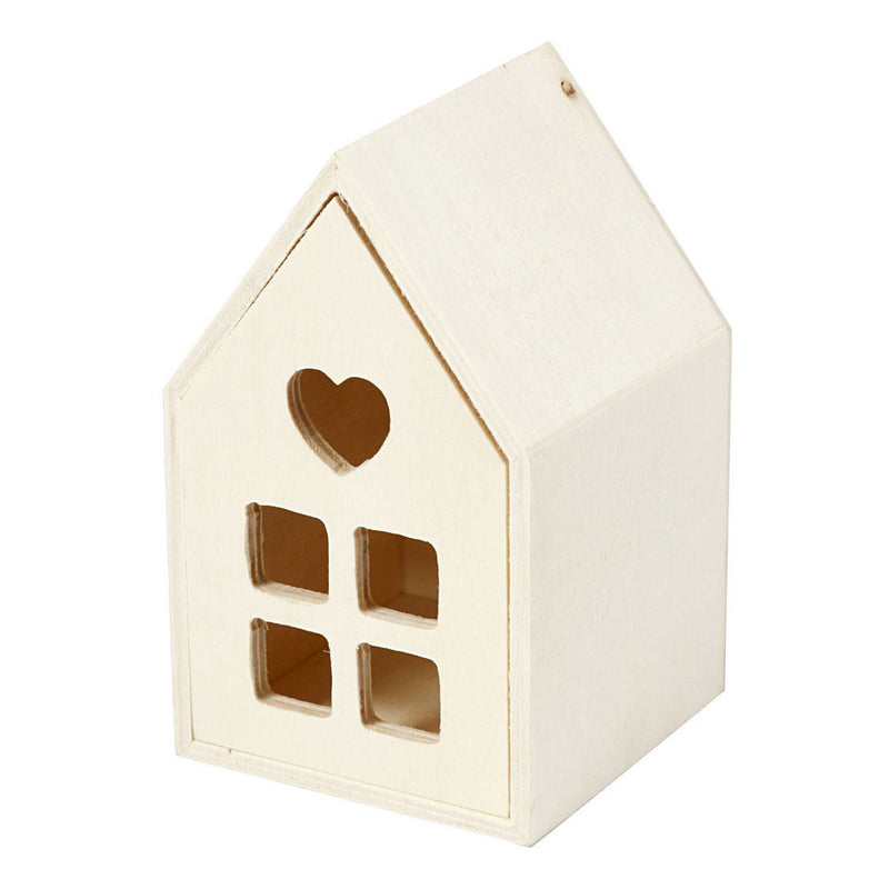 ギャラリービューアに画像をロードする, Creativ company houten huis met lade, 10,8cm