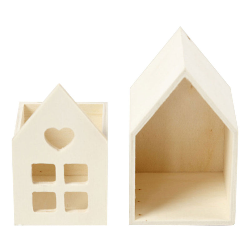 ギャラリービューアに画像をロードする, Creativ company houten huis met lade, 10,8cm