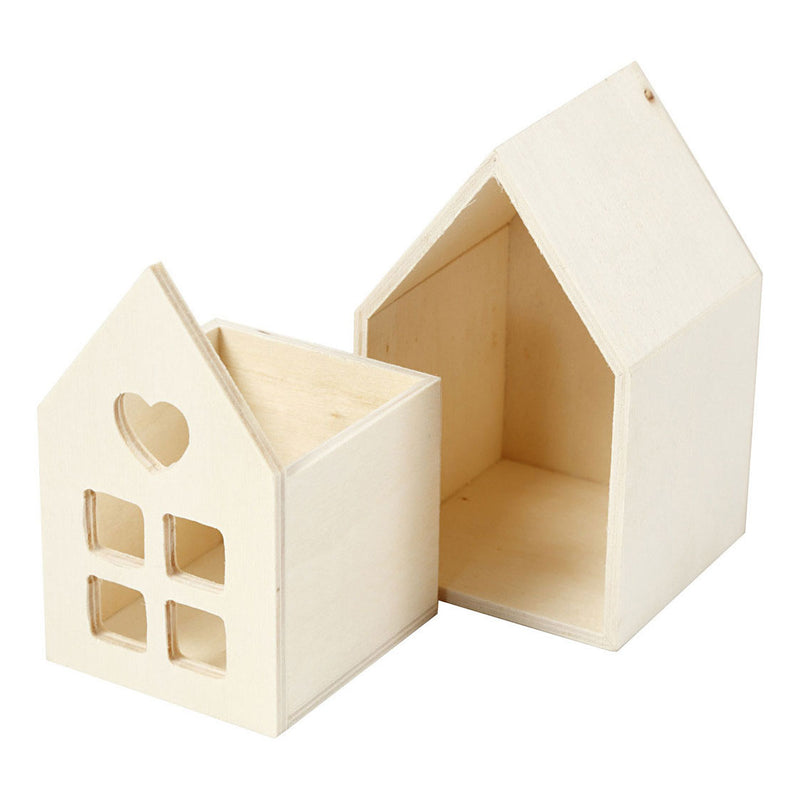 ギャラリービューアに画像をロードする, Creativ company houten huis met lade, 10,8cm