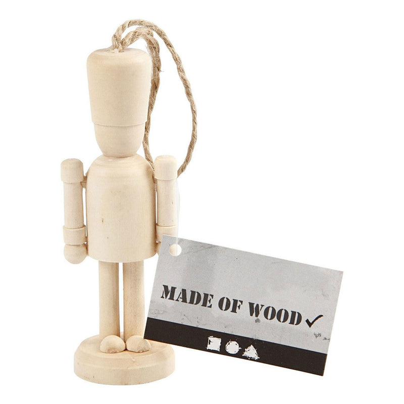 Afbeelding laden in galerijviewer, Creativ company houten figuur met ophangkoord