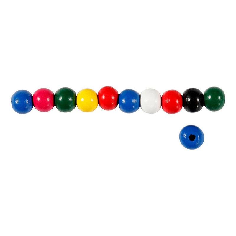 ギャラリービューアに画像をロードする, Creativ company houten kralen diverse kleuren, 80st.