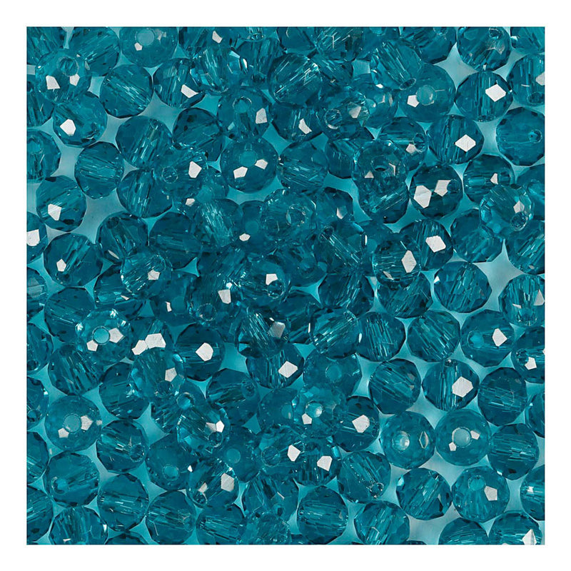 Load image into Gallery viewer, Creativ company facet kralen turquoise, 45st.