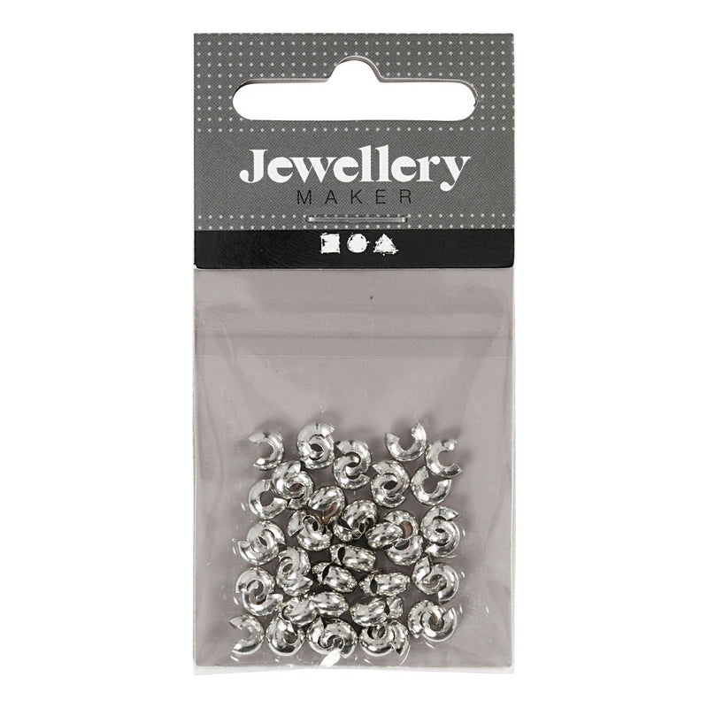 Afbeelding laden in galerijviewer, Creativ company metalen hoes verzilverd, 50st.