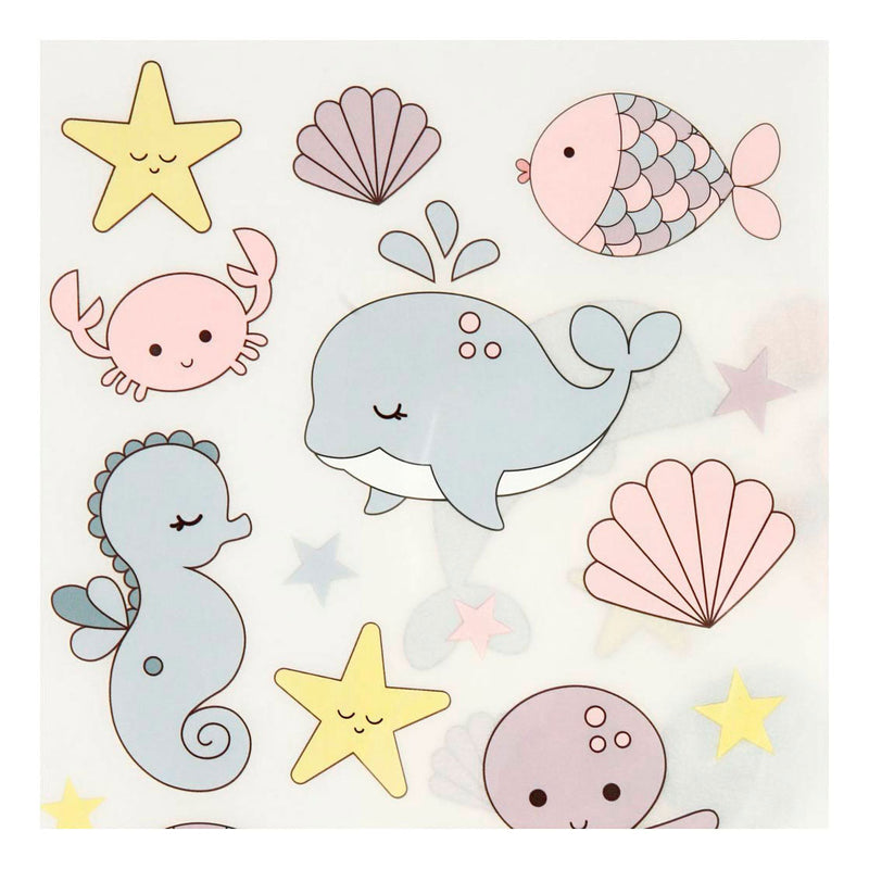 Load image into Gallery viewer, Creativ company rub-on stickers oceaan, 2 vellen