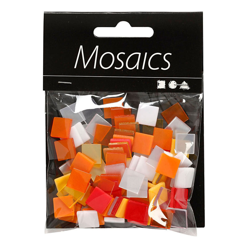 Afbeelding laden in galerijviewer, Creativ company mini mozaiek rood oranje 1x1mm, 25 gram