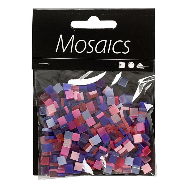 Afbeelding laden in galerijviewer, Creativ company mini mozaiek paars 10x10mm, 25 gram
