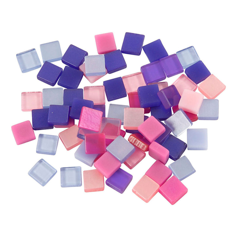 Afbeelding laden in galerijviewer, Creativ company mini mozaiek paars 10x10mm, 25 gram