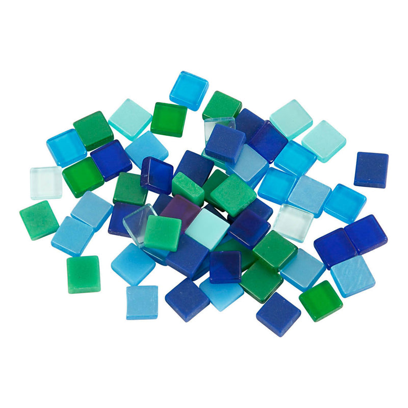 Load image into Gallery viewer, Creativ company mini mozaiek blauw groen 5x5mm, 25 gram