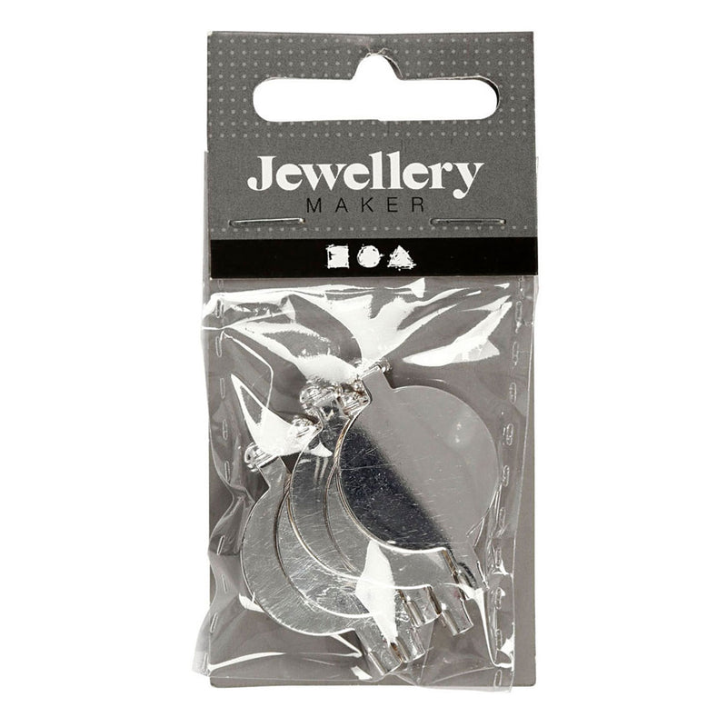 Load image into Gallery viewer, Creativ company brochespeld verzilverd 20mm, 5st.
