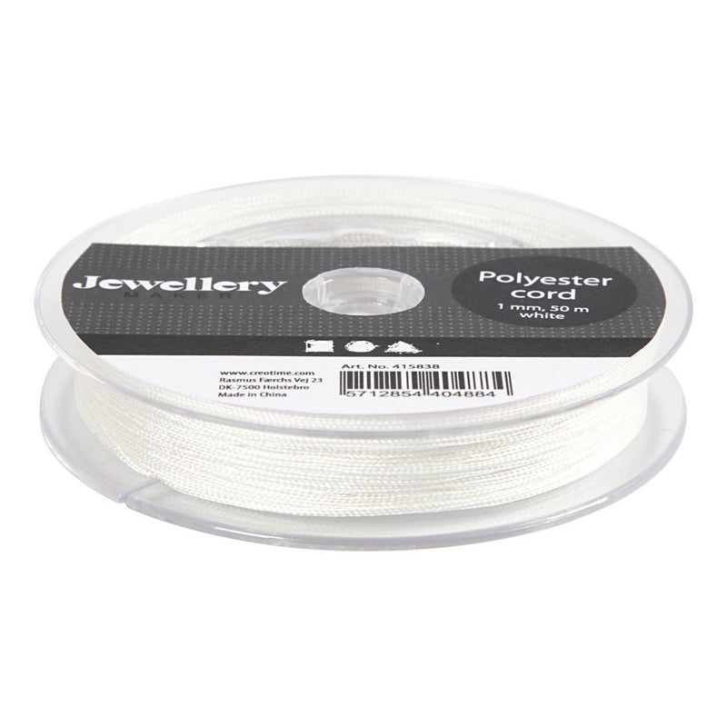 Chargez l'image dans la visionneuse de la galerie, Creativ company polyester koord wit, 50m