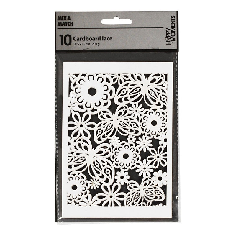 Laden Sie das Bild in Galerie -Viewer, Creativ company patroonkarton, vel 10,5x15 cm, 200 gr, wit, 10 stuk 1 doos