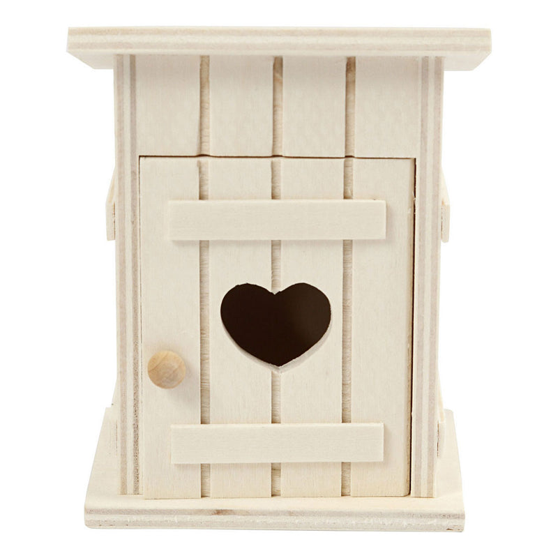 Chargez l'image dans la visionneuse de la galerie, Creativ company houten mini toilethuis, 6,5x6,5x8cm