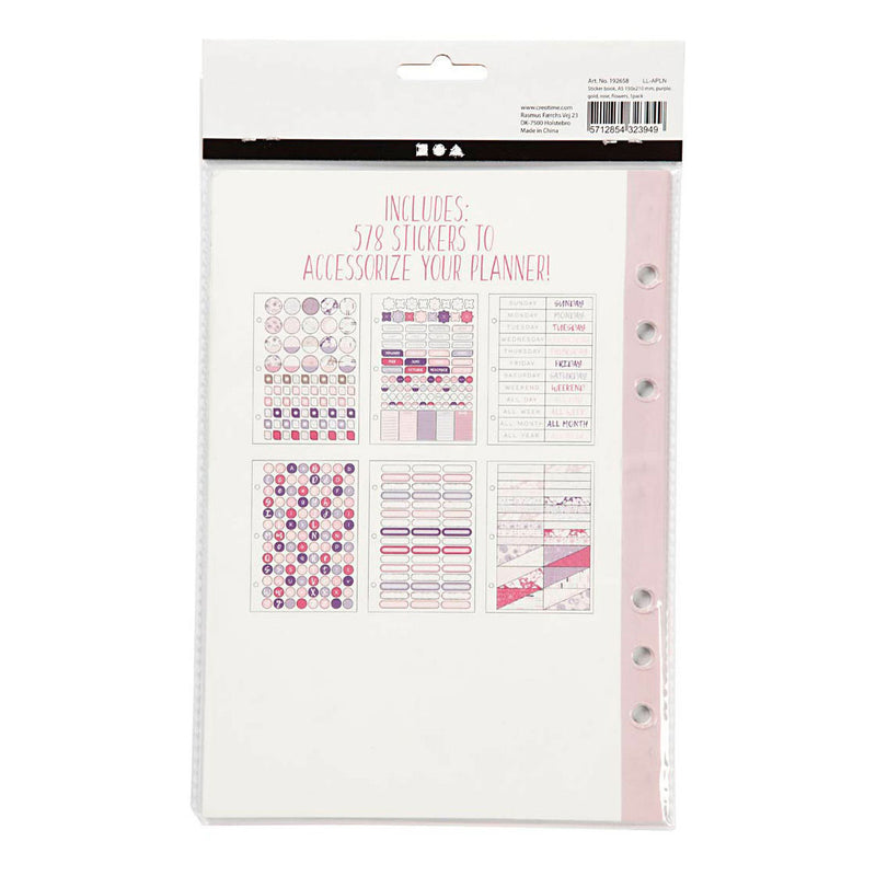 Afbeelding laden in galerijviewer, Creativ company stickerboek bloemen a5 voor planner, 578st.