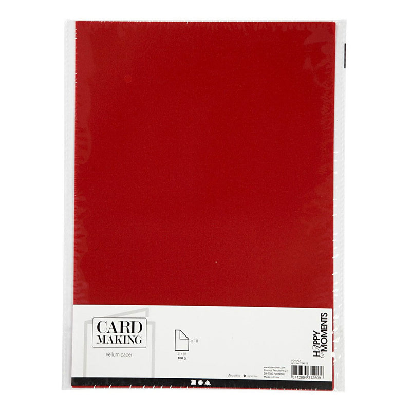 Load image into Gallery viewer, Creativ company vellumpapier a4 rood, 10 vellen
