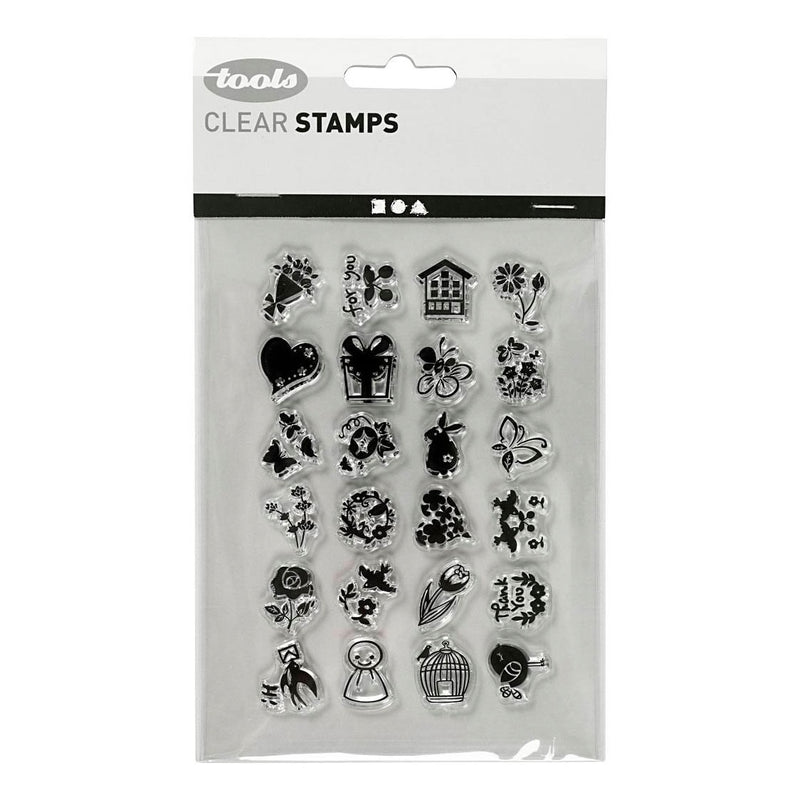 Load image into Gallery viewer, Creativ company silicone stempels kleine lieve groetjes, 1 vel