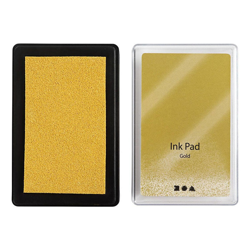 Afbeelding laden in galerijviewer, Creativ company stempelinkt, goud, h: 2 cm, afm 9x6 cm, 1 stuk