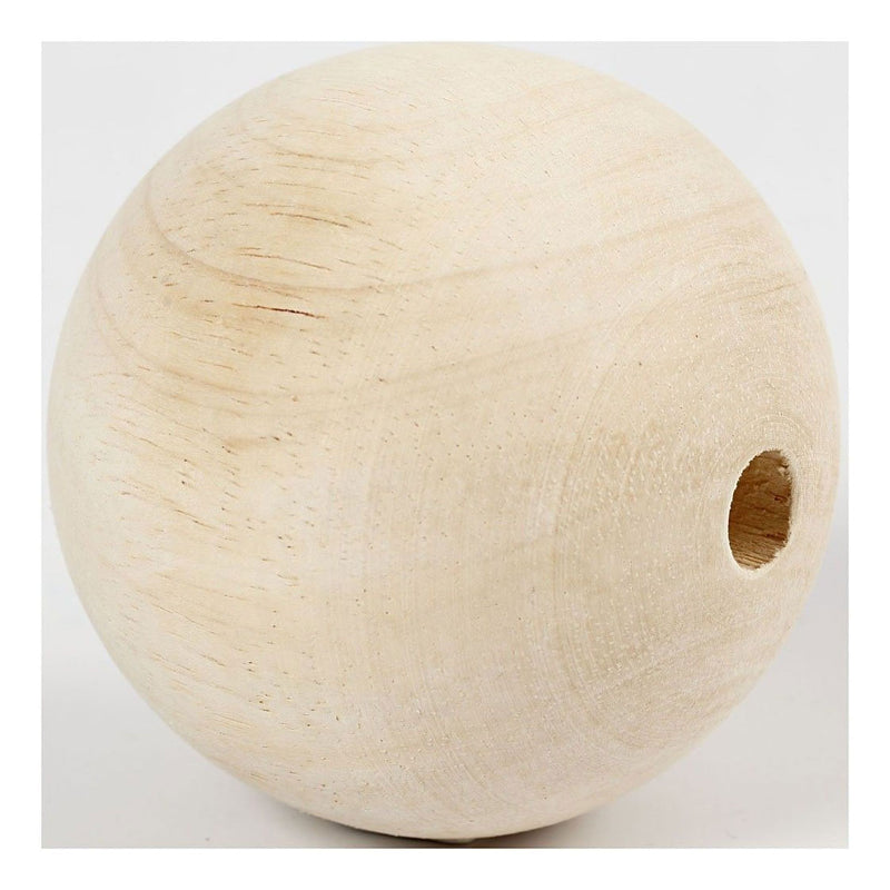 Load image into Gallery viewer, Creativ company houten kraal 80 mm gatgrootte 12mm
