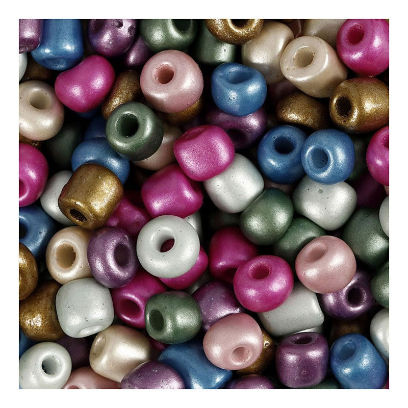Load image into Gallery viewer, Creativ company rocailles metallic kleuren, 130 gram