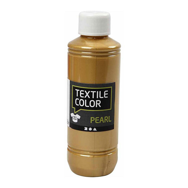 Textile Color Dekkende Textielverf - Goud Parelmoer, 250ml