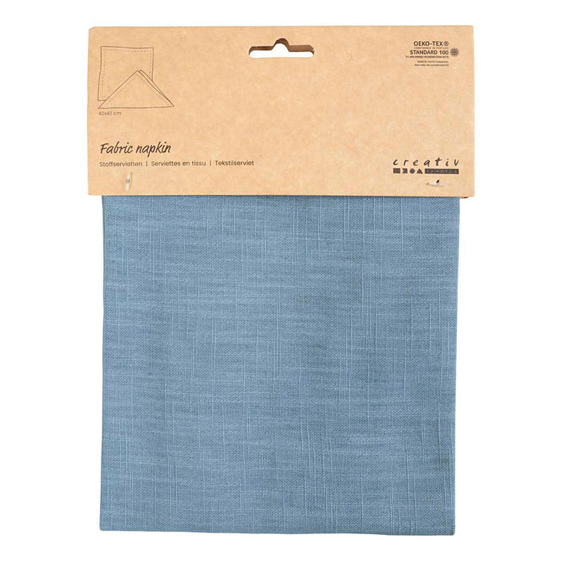 Afbeelding laden in galerijviewer, Creativ company stoffen servet pigeon blue, 42x42cm