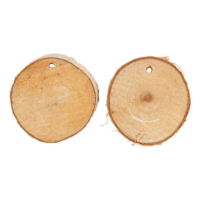 ギャラリービューアに画像をロードする, Creativ company houten schijven met gat, 500 gram