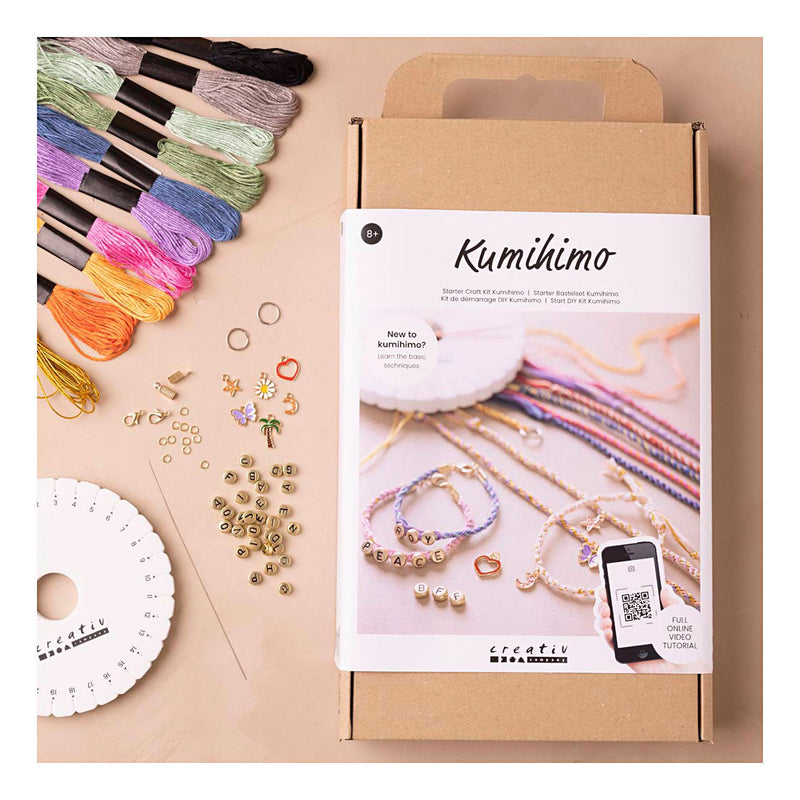 Afbeelding laden in galerijviewer, Creativ company starter hobbyset kumihimo