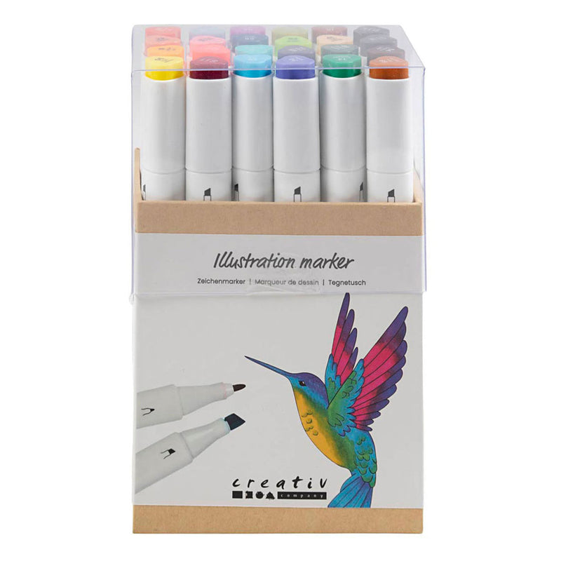 Load image into Gallery viewer, Creativ company tekenstift kleuren, 24st. dubbelzijdig