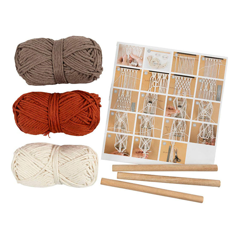 Afbeelding laden in galerijviewer, Creativ company hobbyset macrame bloemenhanger
