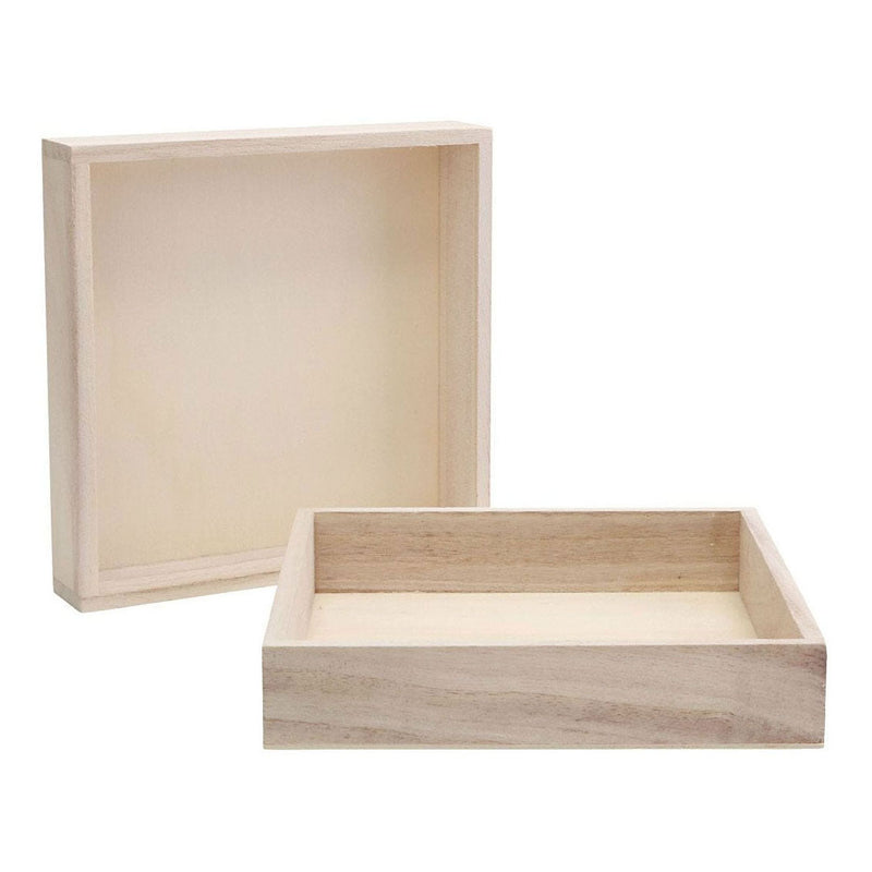 Load image into Gallery viewer, Creativ company houten frame met rand 16,2x16,2x3cm, 10st.