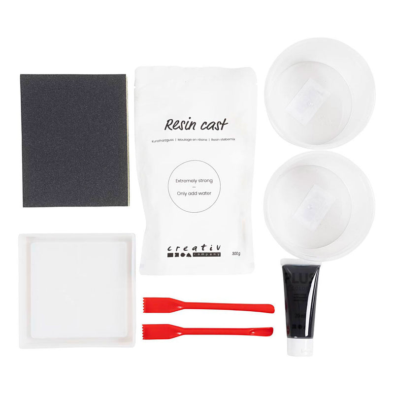 Load image into Gallery viewer, Creativ company hobbyset hars gieten dienblad met terrazo