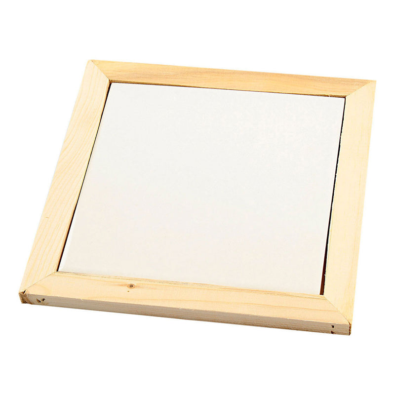 Load image into Gallery viewer, Creativ company onderzetter met houten lijst 15x15cm, 10st.