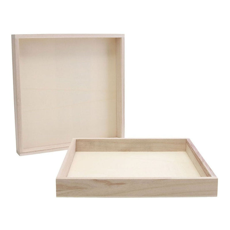 Cargue la imagen en el visor de la galería, Creativ company houten frame met rand 24,5x24,5x3cm, 10st.
