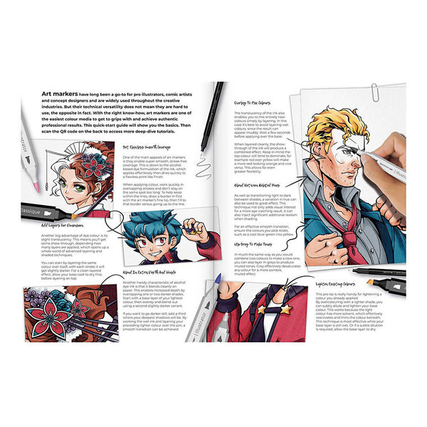 Hobbyset Illustratie Manga en Stripboekhelden Kleurset