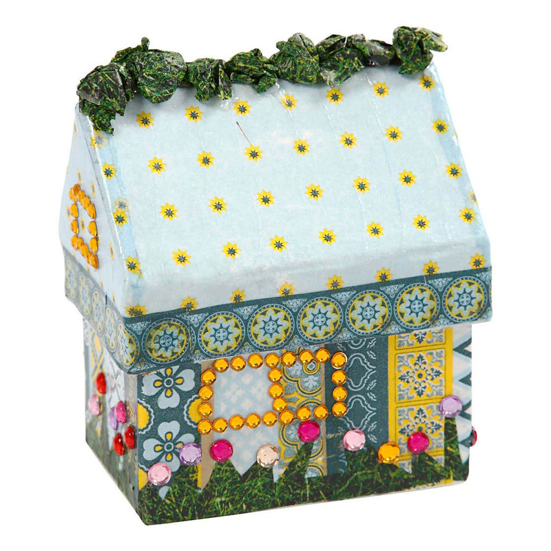 Afbeelding laden in galerijviewer, Creativ company huizen papier-mache, set van 4