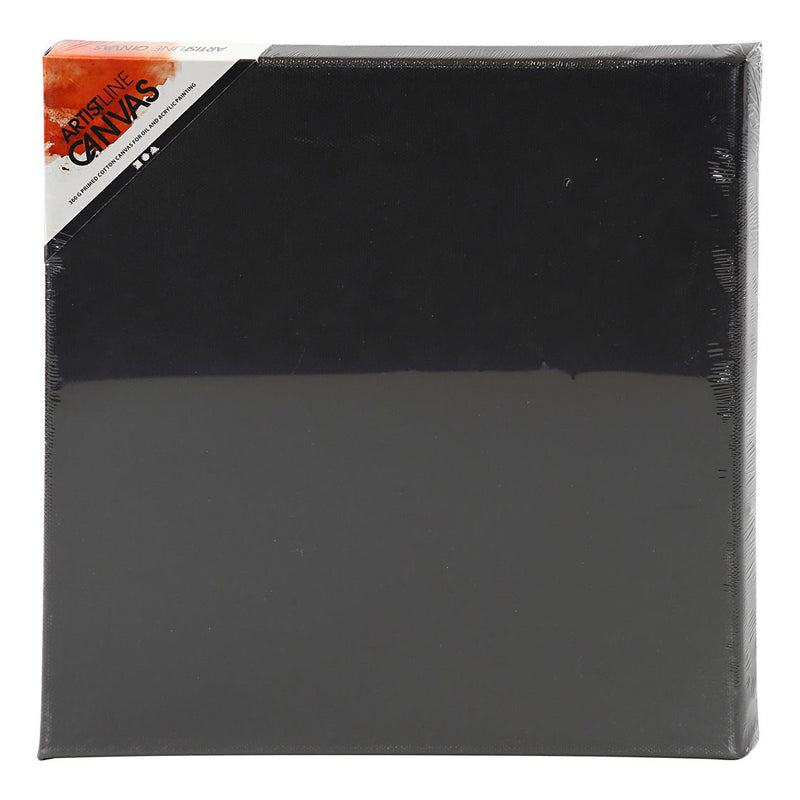Chargez l'image dans la visionneuse de la galerie, Creativ company artistline canvas zwart 30x30cm, 10st.