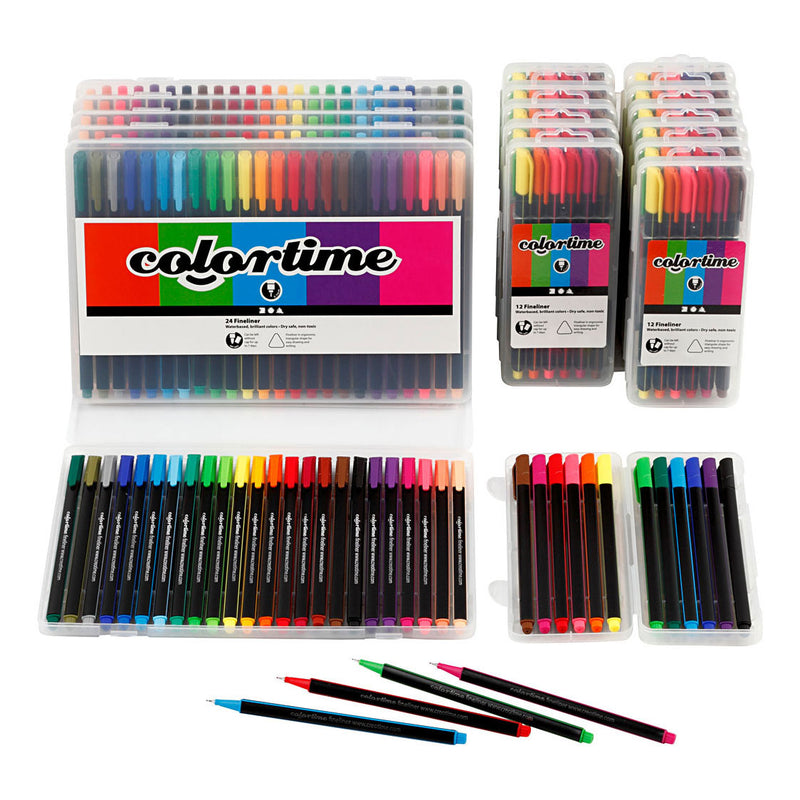 Laden Sie das Bild in Galerie -Viewer, Creativ company colortime fineliners diverse kleuren, 18 pakken