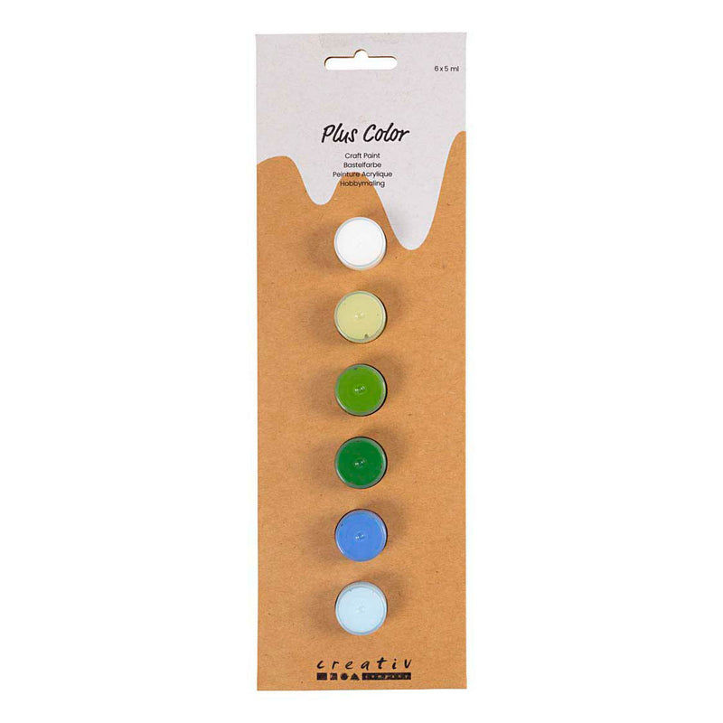 Load image into Gallery viewer, Creativ company plus color acrylverf blauw en groen harmonie - 6x5ml.