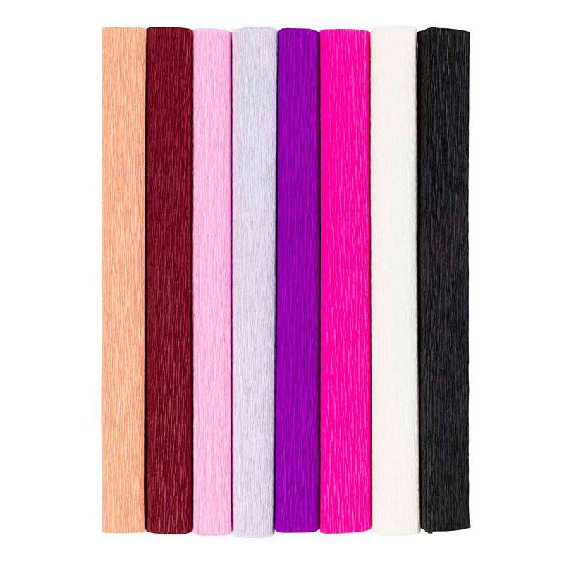 Load image into Gallery viewer, Creativ company crepepapier paars en roze harmonie - 8st.