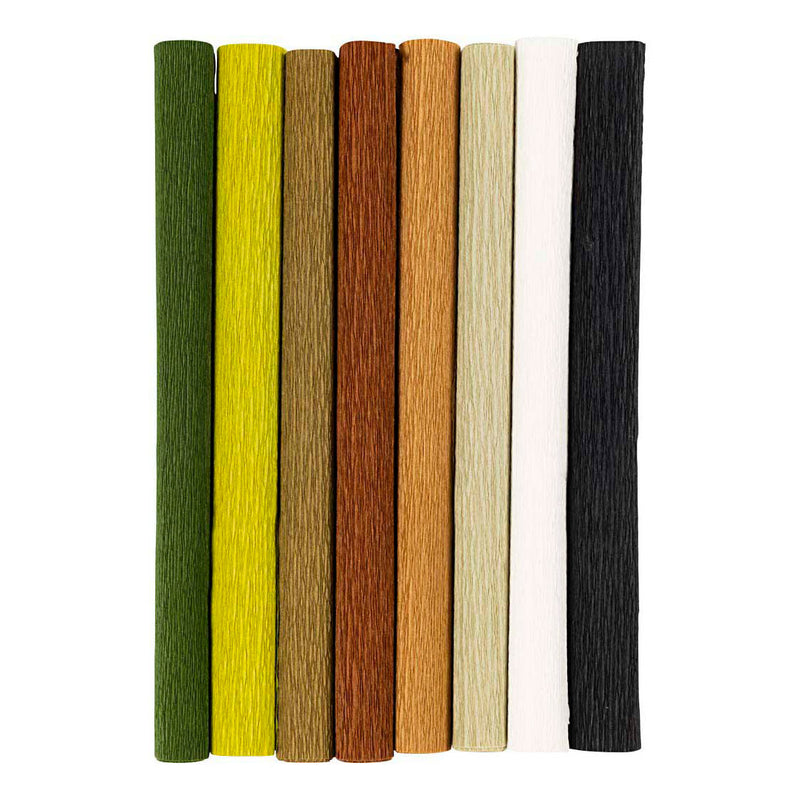Cargue la imagen en el visor de la galería, Creativ company http: www.cchobby.nl crepepapier-vel-25x60-cm-crepe-verhouding-180-105-gr-naturel-8-vel-1-doos