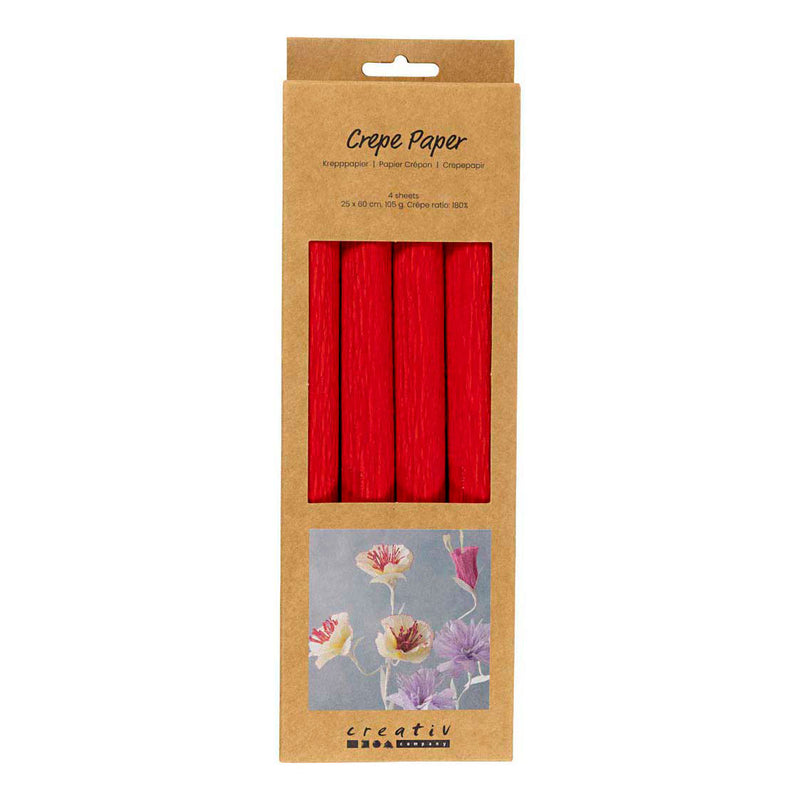 Chargez l'image dans la visionneuse de la galerie, Creativ company crepepapier rood - 4st.