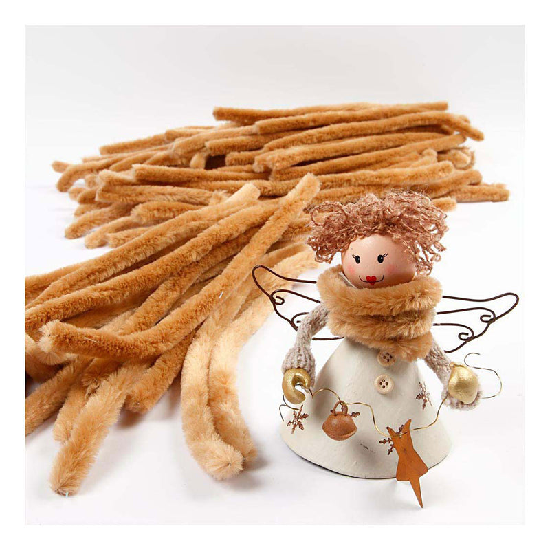 Load image into Gallery viewer, Creativ company chenille 6mm x 30cm beige - 50st.