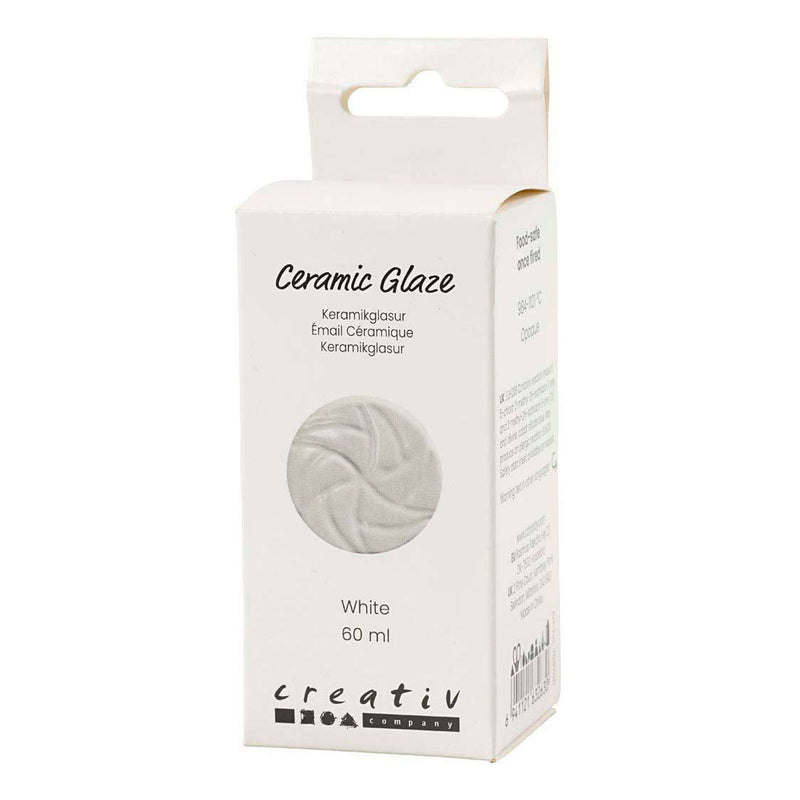 Afbeelding laden in galerijviewer, Creativ company keramiek glazuur 984-1101 c dekkend wit - 60ml