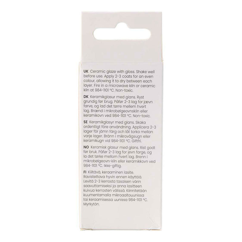 Afbeelding laden in galerijviewer, Creativ company keramiek glazuur 984-1101 c dekkend wit - 60ml