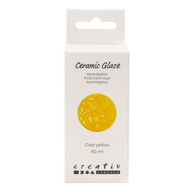 Load image into Gallery viewer, Creativ company keramiek glazuur 984-1101 c dekkend cad yellow - 60ml