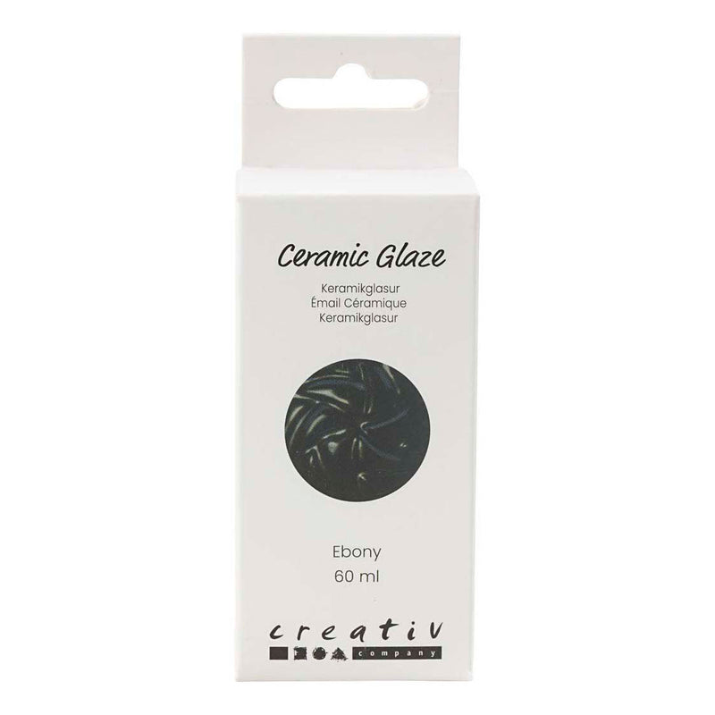 Afbeelding laden in galerijviewer, Creativ company https: www.cchobby.nl keramiek-glazuur-984-1101-c-dekkend-ebony-60-ml-1-doosje