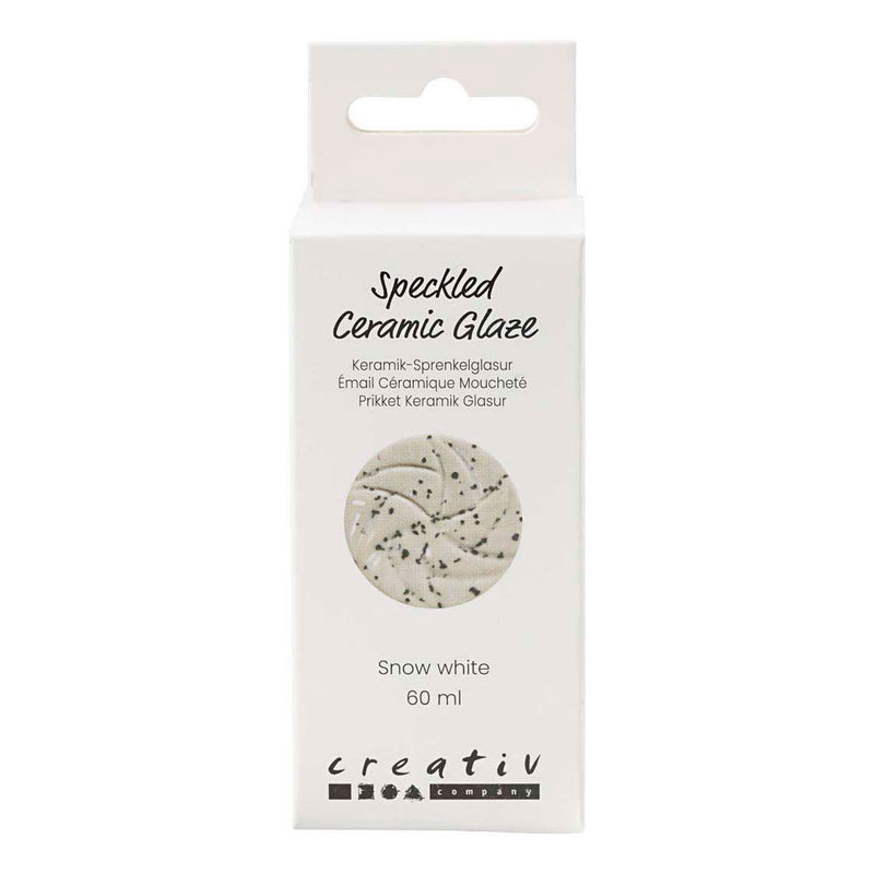 Afbeelding laden in galerijviewer, Creativ company gespikkeld keramiek glazuur 999-1060 c dekkend sneeuwwit - 60ml
