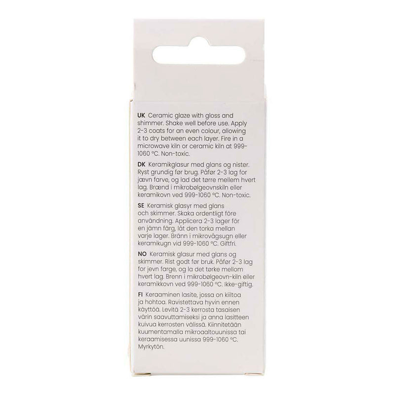 Afbeelding laden in galerijviewer, Creativ company gespikkeld keramiek glazuur 999-1060 c dekkend sneeuwwit - 60ml