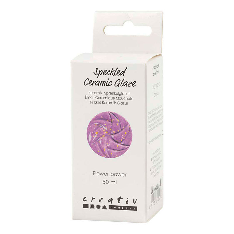 Afbeelding laden in galerijviewer, Creativ company gespikkeld keramiek glazuur 999-1060 c dekkend flower power - 60ml