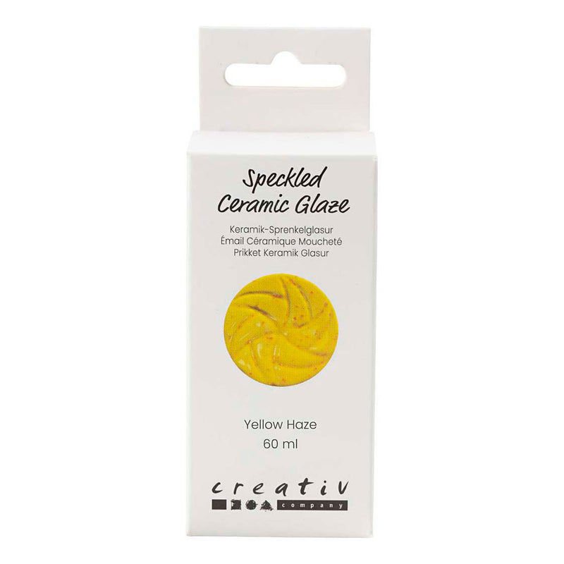 Afbeelding laden in galerijviewer, Creativ company https: www.cchobby.nl gespikkeld-keramiekglazuur-999-1060-c-dekkend-yellow-haze-60-ml-1-doosje