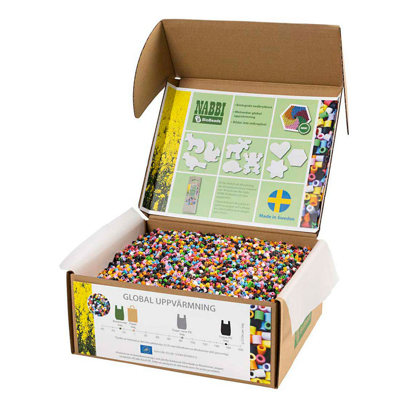 Afbeelding laden in galerijviewer, Creativ company nabbi biobeads med standaardkleuren - 55000st.